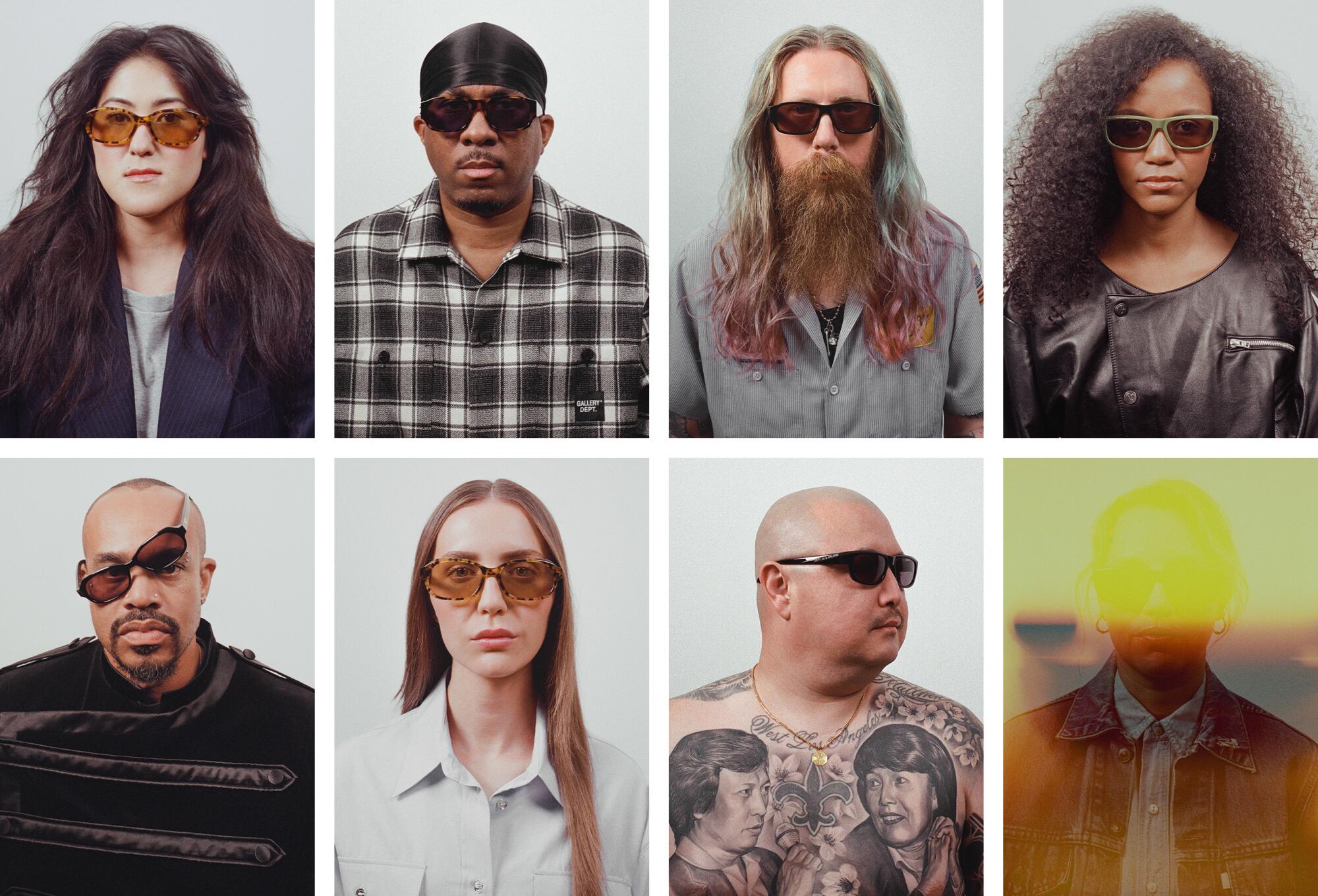 Looks from Gallery Dept.'s first eyewear collection.
