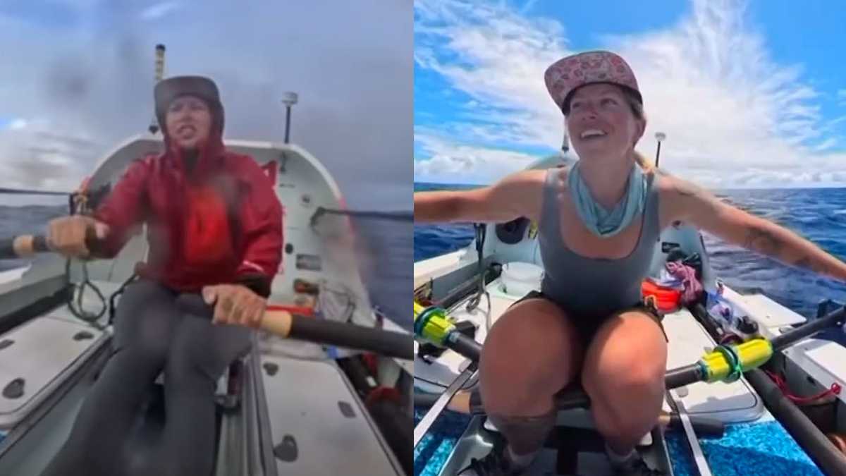 American rower completes record-breaking solo journey from California to Hawaii