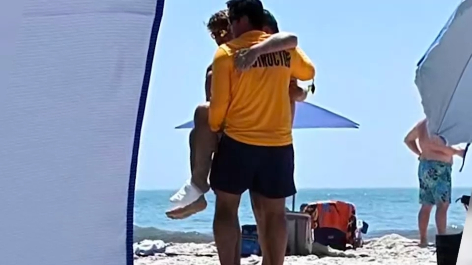 Swimmer bitten by shark at Jones Beach on Field 6 on Long Island