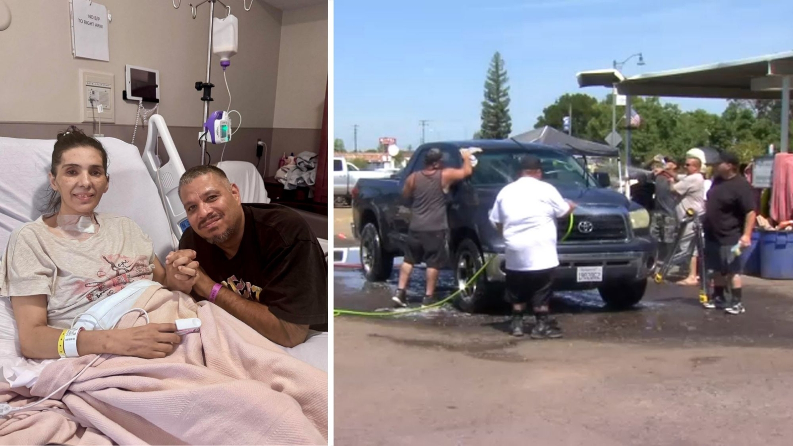 Car wash fundraiser held for Woodlake husband and wife