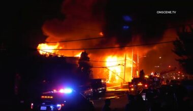Massive blaze tears through La Habra commercial building on July 4th