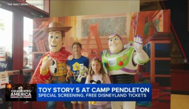 Disney surprises Camp Pendleton military families with 'Toy Story 5' screening and Disneyland ticket giveaway