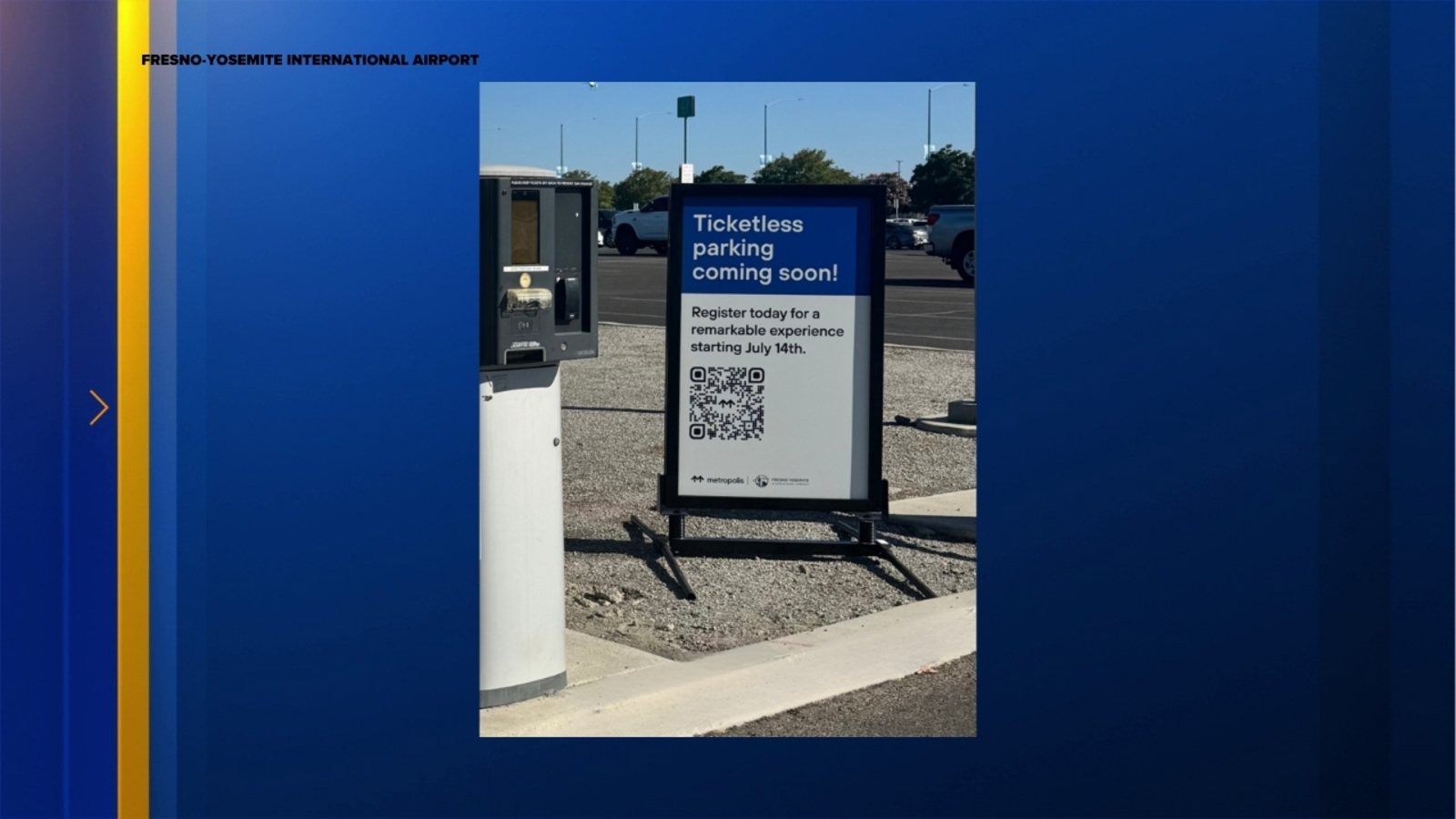 Fresno-Yosemite International Airport launching ticketless parking