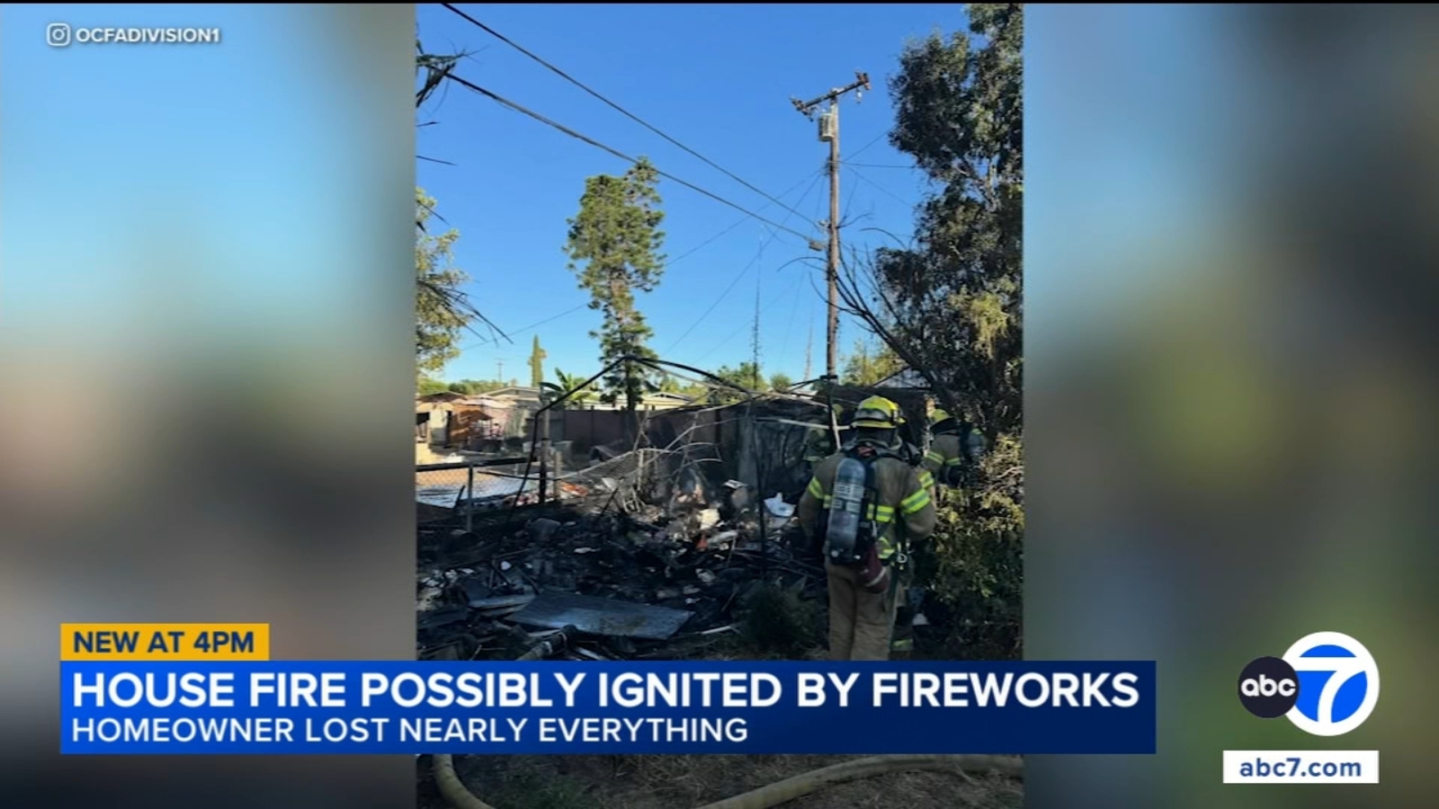 Garden Grove man loses home, prized collection in fire believed to be caused by fireworks