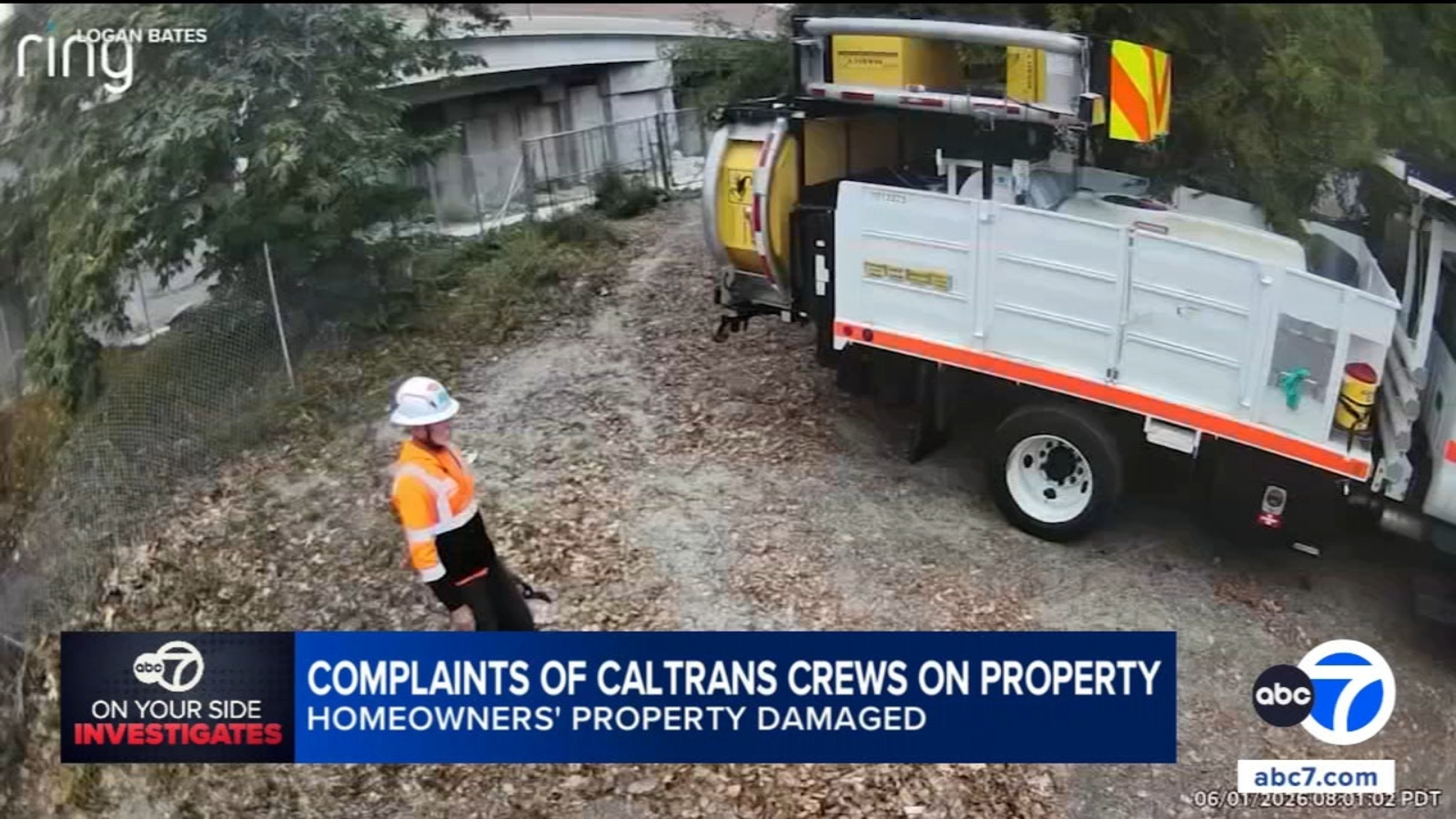 Orange County homeowner says Caltrans used his property without permission