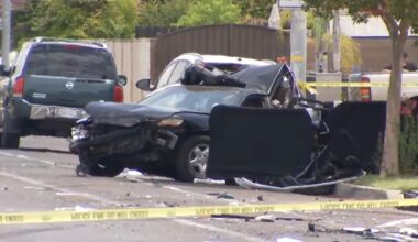 1 person killed, 1 hospitalized after rear-end collision in Northeast Fresno, police say