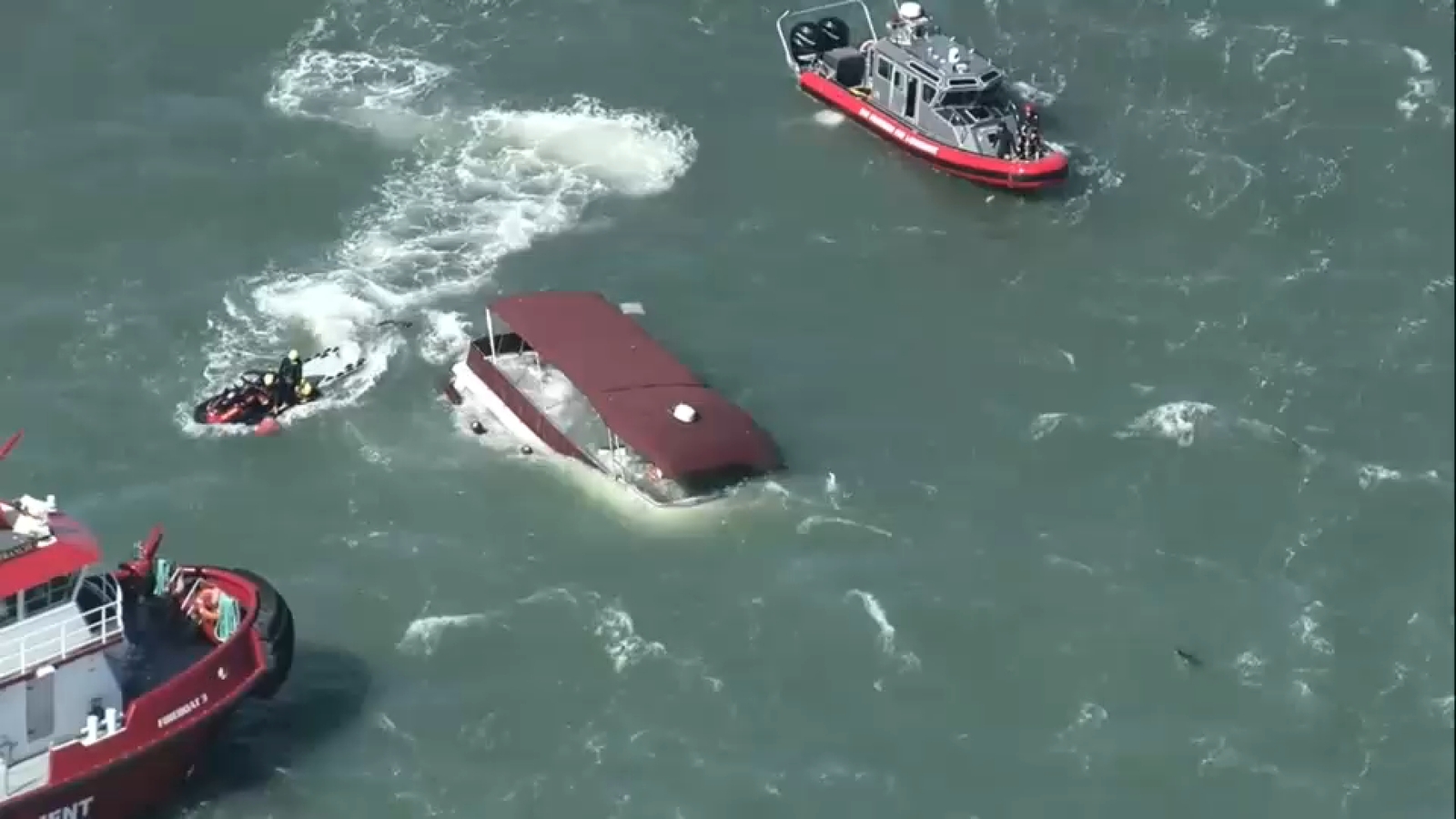 San Francisco Bay rescue: 1 killed, 2 missing after boat sinks in water near Alcatraz