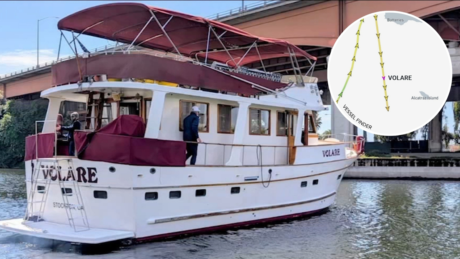 TIMELINE: Exact route of 3-level private yacht Volare before deadly sinking disaster in San Francisco Bay near Alcatraz