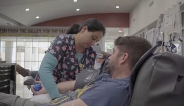 Blood recipients and donors highlight need for donations during Pint for a Pint blood drive