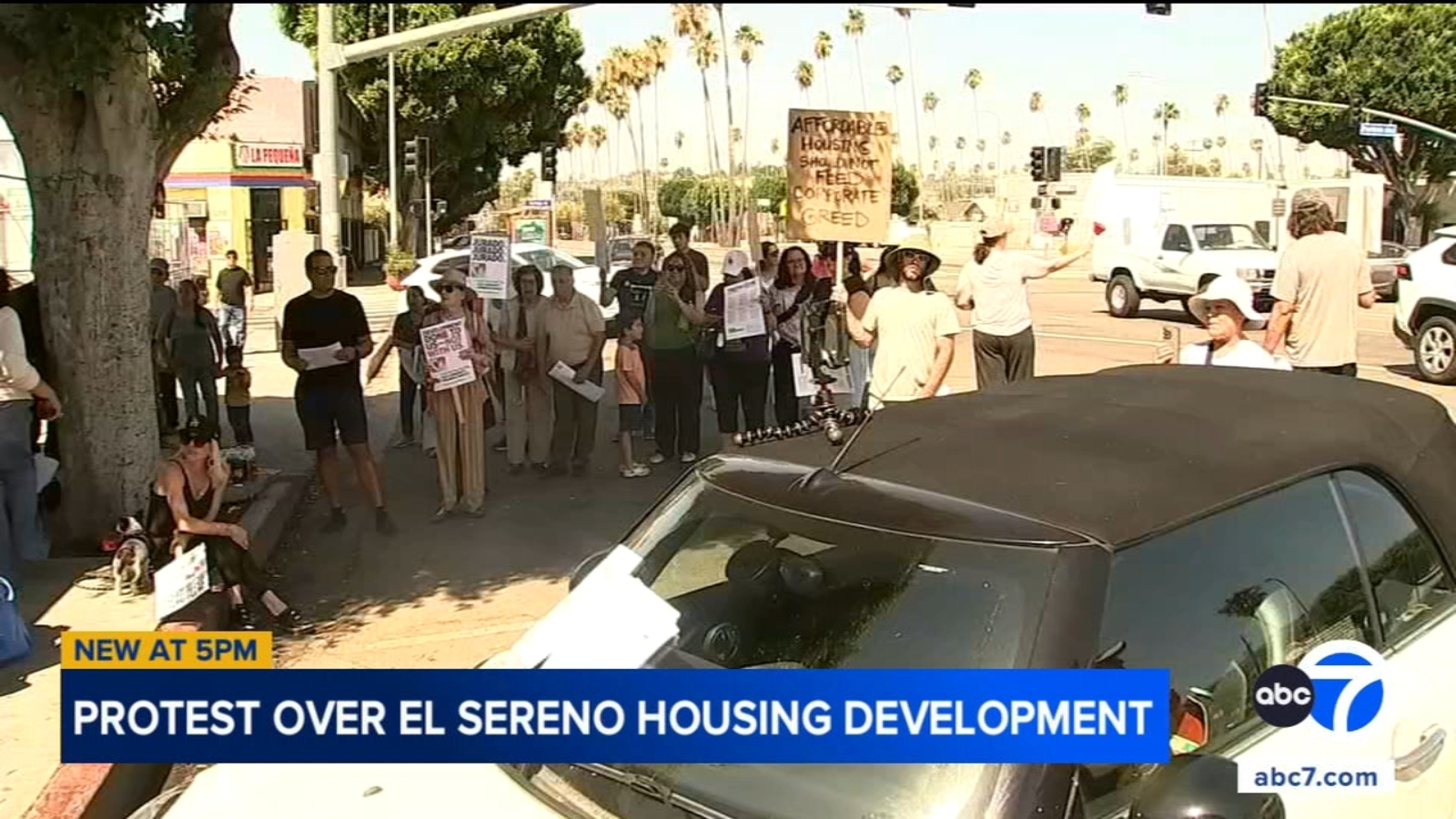 El Sereno residents protest proposed 111-unit housing development with no parking, citing potential negative neighborhood impacts