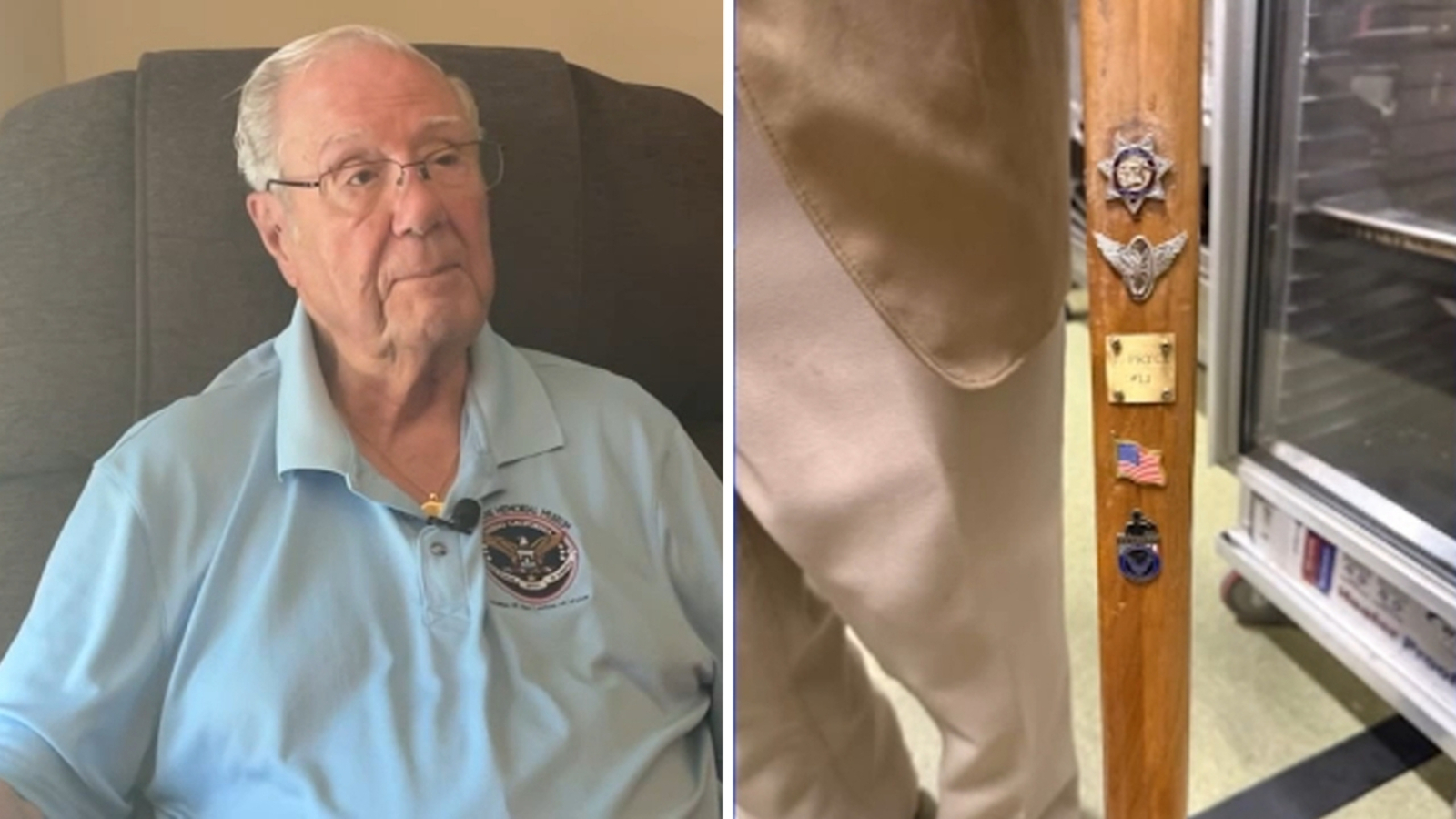 Custom cane for 90-year-old Valley veteran and retired police lieutenant has been found