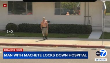 Machete-wielding man confronted by police at UCI Health - Los Alamitos medical center, prompting lockdown
