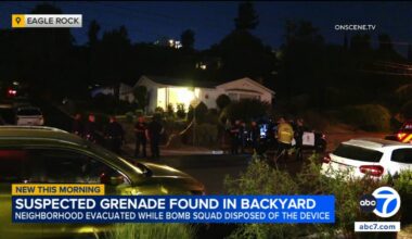 Suspected grenade found in Eagle Rock backyard, forcing temporary evacuation of residents