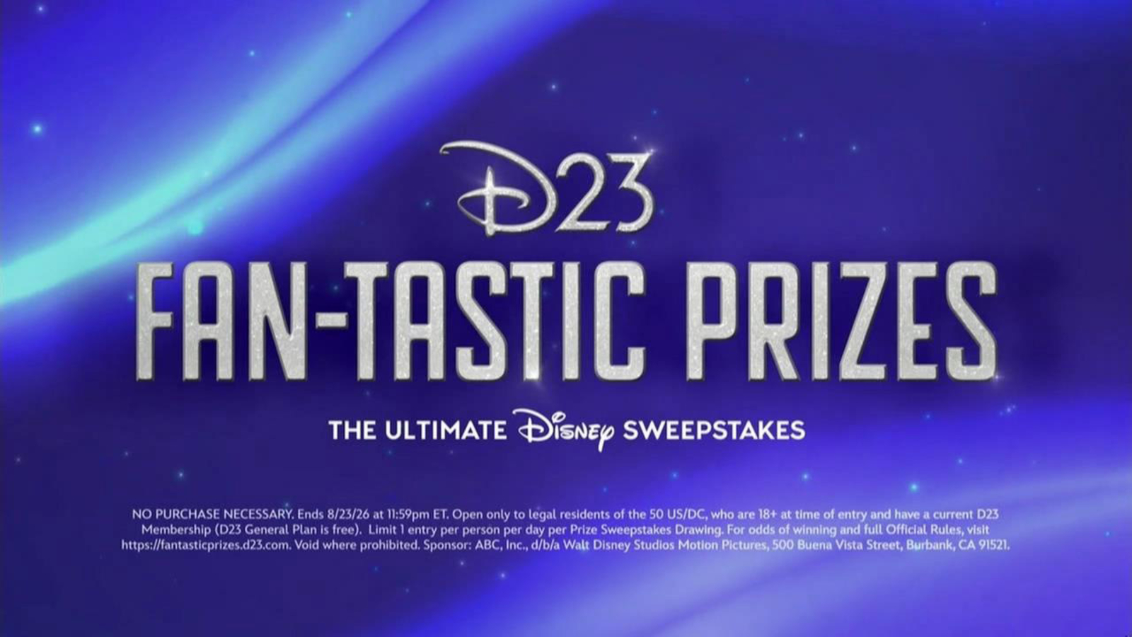Disney brings back D23 FANtastic Prizes: The Ultimate Disney Sweepstakes