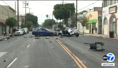 2-car crash involving Waymo vehicle in Pico-Union leaves 1 hospitalized