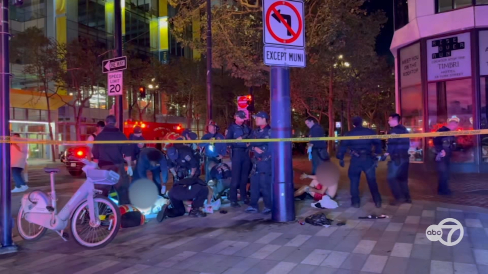 4 injured in shooting after trying to break up verbal altercation in San Francisco Tenderloin District, police say