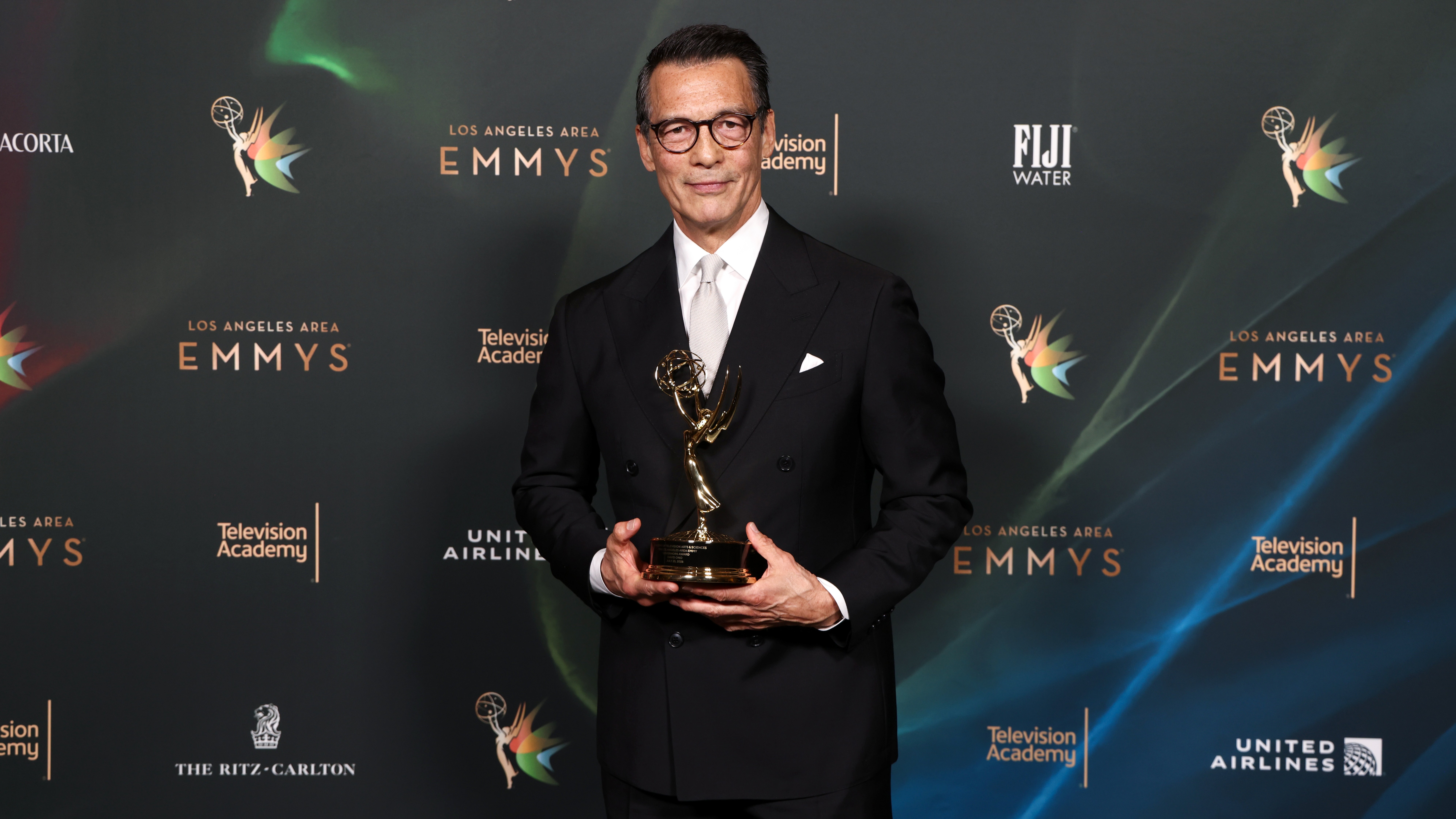 ABC7 Los Angeles anchor David Ono accepts the Los Angeles Area Emmy Governors Award at the 2026 LA Area Emmy Awards on Saturday, July 25, 2026 at the Skirball Cultural Center.