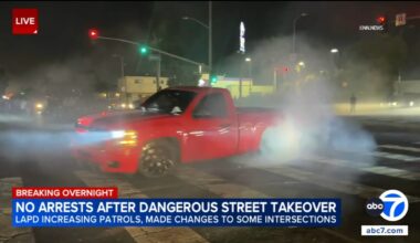 Watts, Northridge see dangerous street takeovers overnight as LAPD, LASD crack down