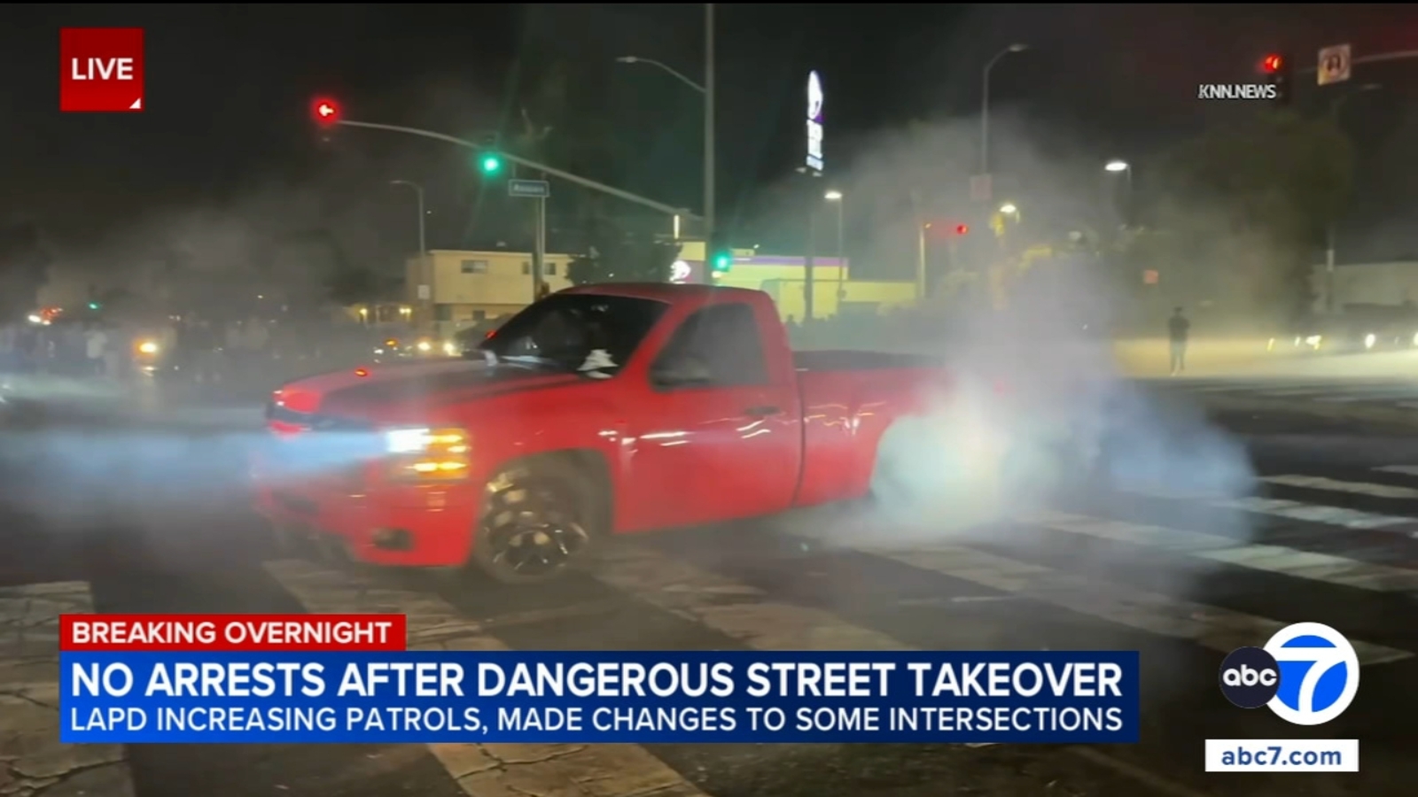 Watts, Northridge see dangerous street takeovers overnight as LAPD, LASD crack down