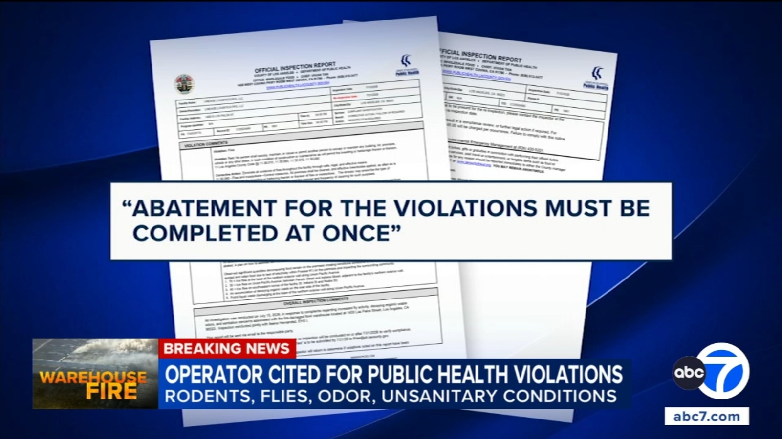 Lineage faces daily fines after public health officials cite ongoing violations at fire-damaged Boyle Heights warehouse