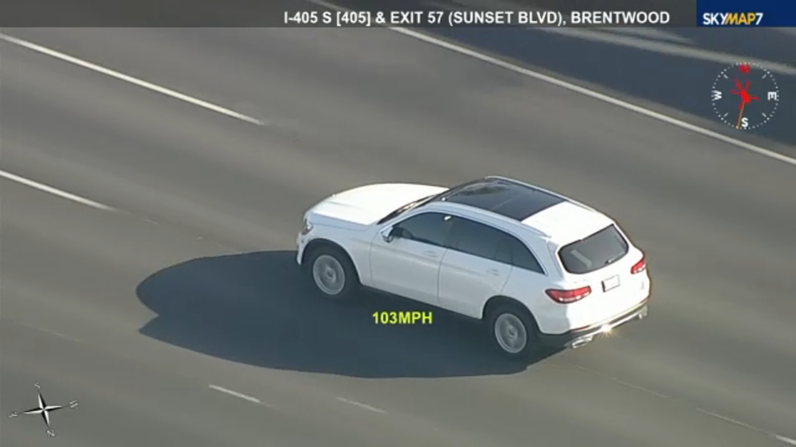 Chase suspect in reportedly stolen SUV attempts to flee from LAPD: WATCH LIVE
