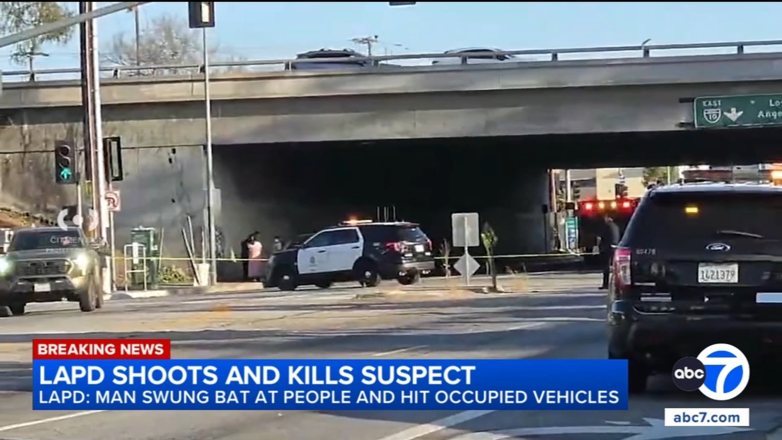 LAPD shooting: Man fatally shot by police after allegedly swinging bat in South LA