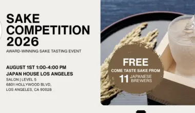 Sake Competition in LA Tasting Event