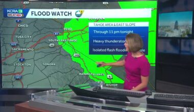 Northern California forecast: Impact Day for Sierra thunderstorms on Tuesday