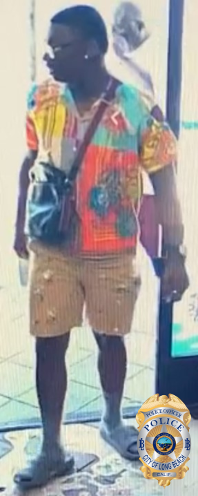 Photo of the suspected driver of the metallic blue Dodge Charger allegedly involved in the June 21 hit-and-run crash in the Wilmore area. Photo courtesy Long Beach Police Department
