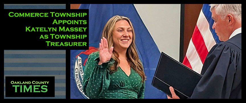 Commerce Township Appoints Katelyn Massey as Township Treasurer