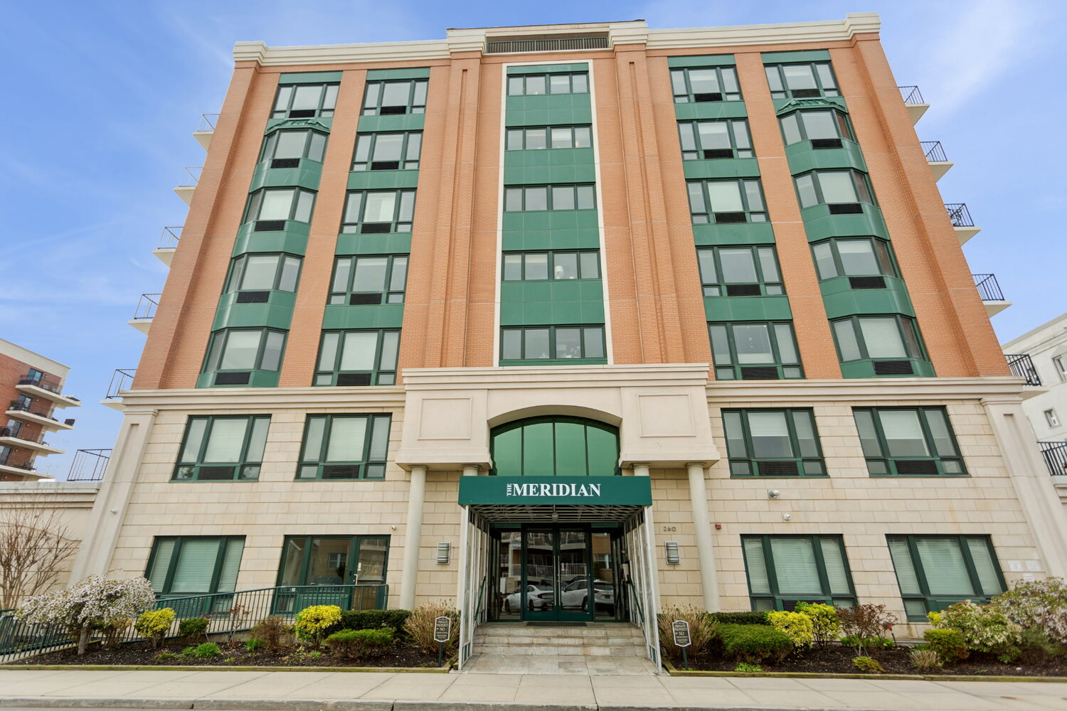 The Meridian apartment building in Long Beach offers access to the beach and local hot spots.