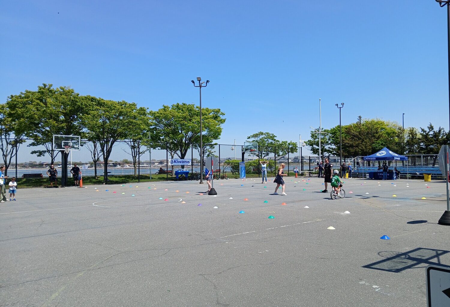 The basketball courts at the Recreation Center hosted the Kiwanis Club of Long Beach Bike Safety Rodeo in May.