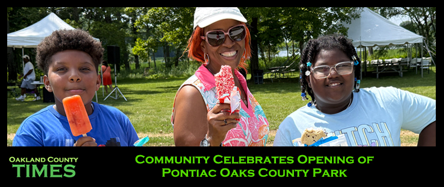 Community Celebrates Opening of Pontiac Oaks County Park