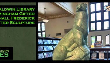 Baldwin Library in Birmingham Gifted Marshall Fredericks Otter Sculpture
