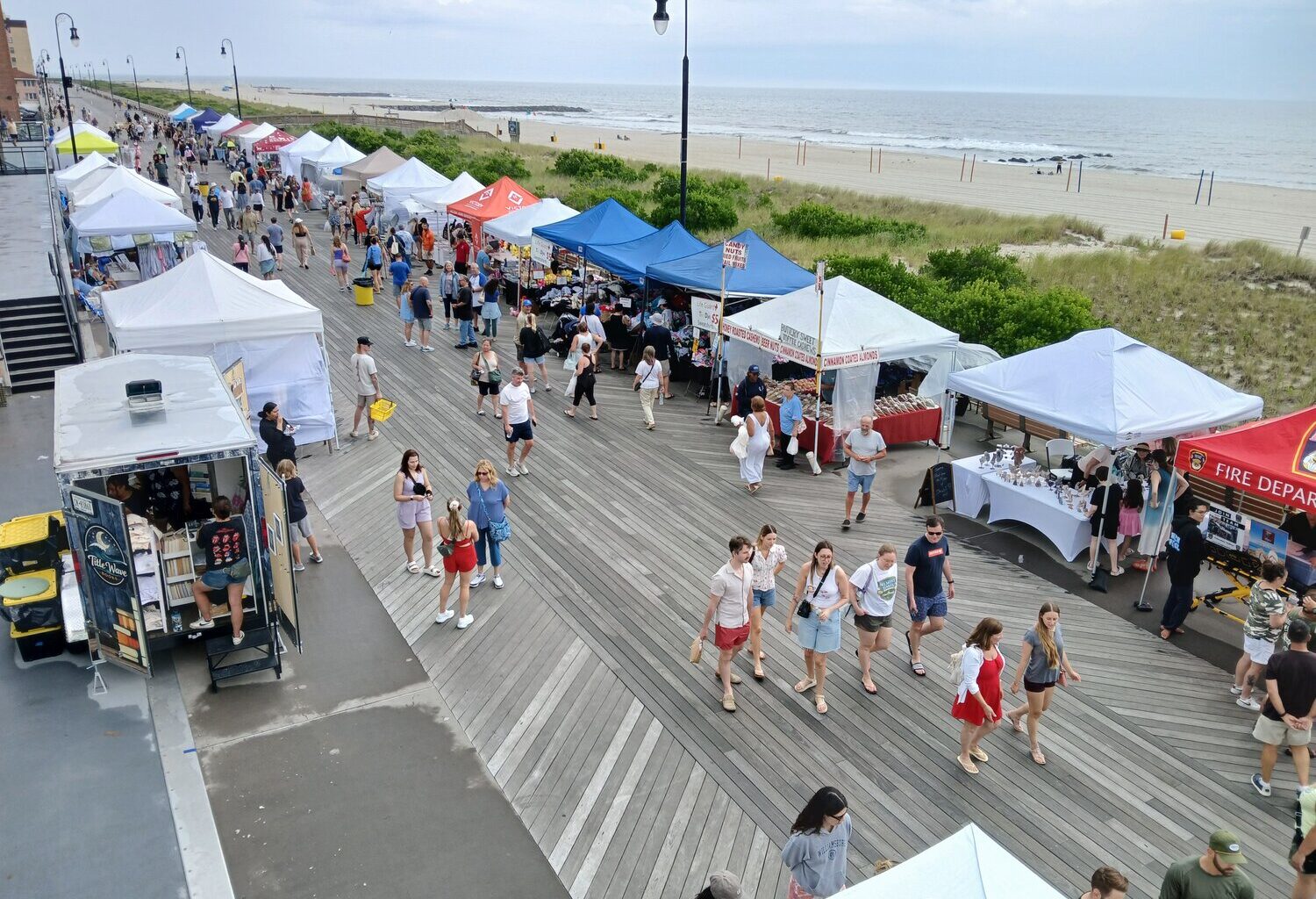 More than 200 vendor booths, tents and tables took over a section of the boardwalk last weekend. Food trucks offered snacks while nonprofits, including the Long Beach Soup Kitchen and the Long Beach Historical Society, presented their own booths.