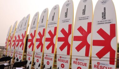 Each specialized rescue board is dedicated to the memory of a Long Beach Lifeguard.
