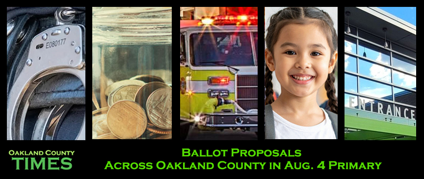 Ballot Proposals Across Oakland County in Aug. 4 Primary