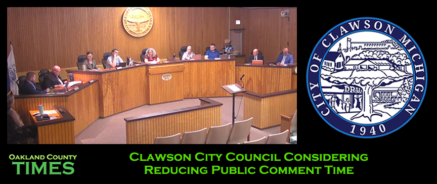 Clawson City Council Considering Reducing Public Comment Time