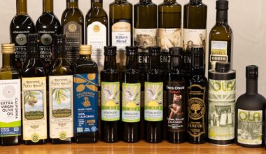 bottles of olive oil