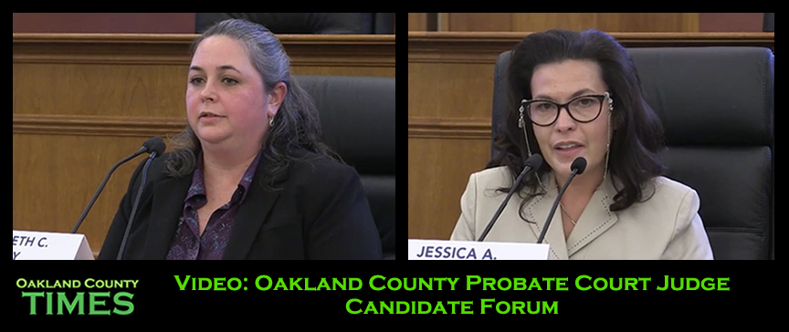 Video: Oakland County Probate Court Judge Candidate Forum
