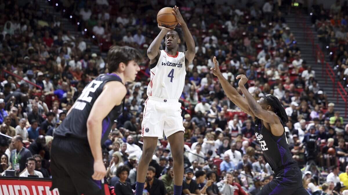 Dybantsa outshines Acuff as Wizards top Kings in Las Vegas