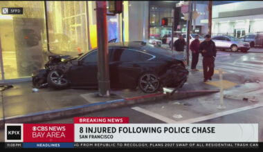 San Francisco police chase and crash leaves 8 injured – KION Central Coast