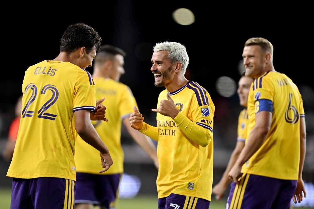 Orlando City's Antoine Griezmann scores in MLS debut