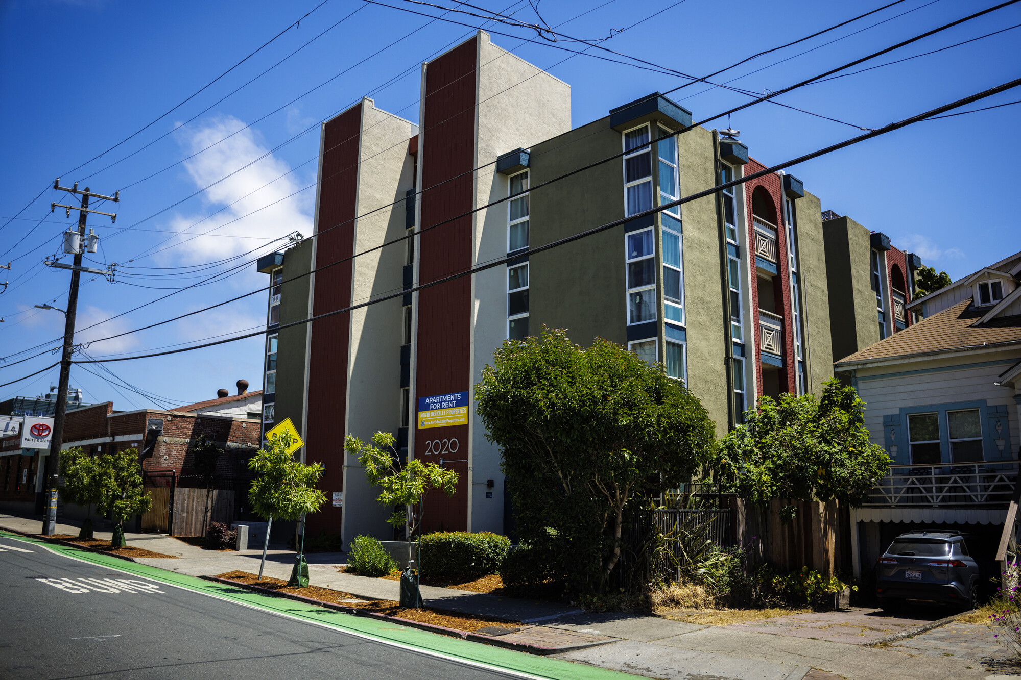 exterior of apartment building