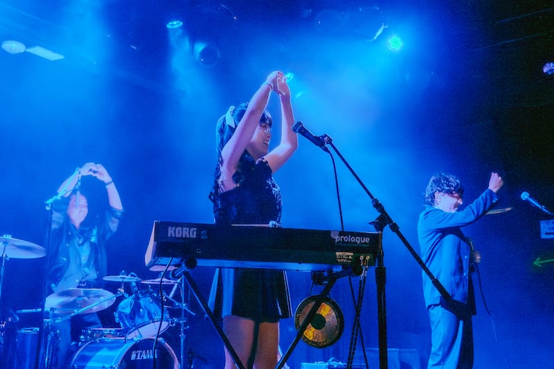 Person performing at a concert