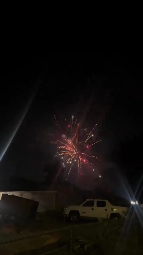 Sacramento fire officials said crews counted one illegal fireworks after another that went off at a gathering at a home in Del Paso Heights on Independence Day. Tiktok/@marvatron82