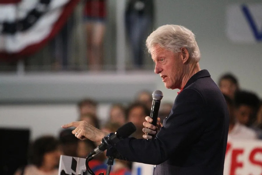 President Bill Clinton speaks Thursday, June 2, 2016 at Shasta College, campaigning for his wife, Hillary Clinton, for the upcoming primary election.