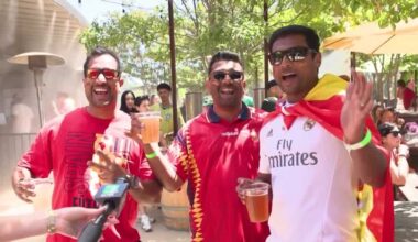 Soccer fans watch from West Sacramento as Spain wins FIFA World Cup