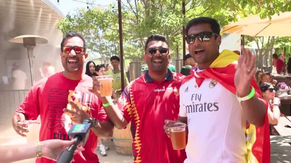Soccer fans watch from West Sacramento as Spain wins FIFA World Cup