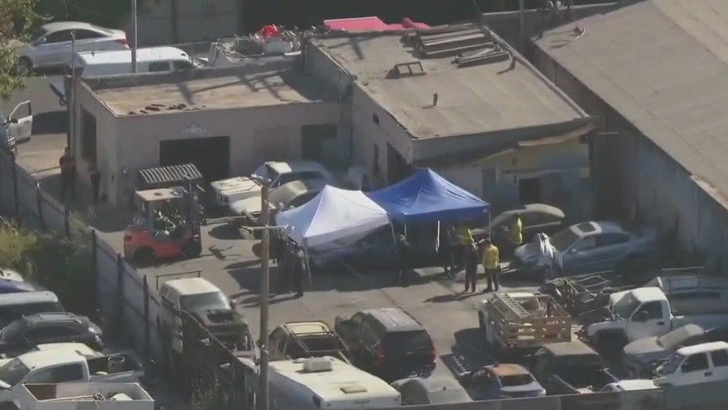 PREVIOUS COVERAGE: Body found in burned car at South LA tow yard